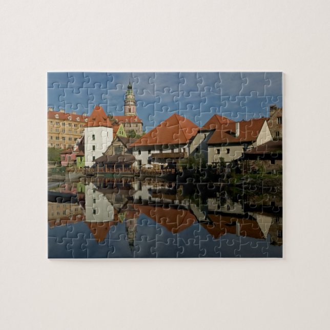 Puzzle Tour du château, rivière Vltava, Cesky Krumlov, (Horizontal)