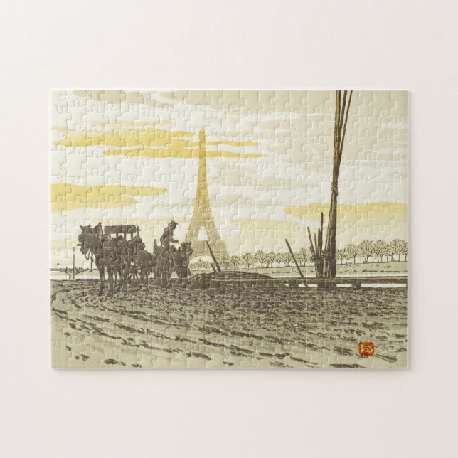 Puzzle Tour Eiffel Charbonniers 252 Pièces (Horizontal)