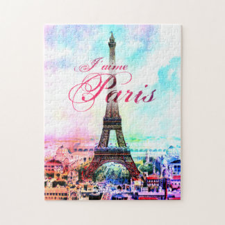 Puzzle Tour Eiffel de cru d'art de bruit