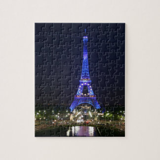 Puzzle Tour Eiffel (lumières bleues)
