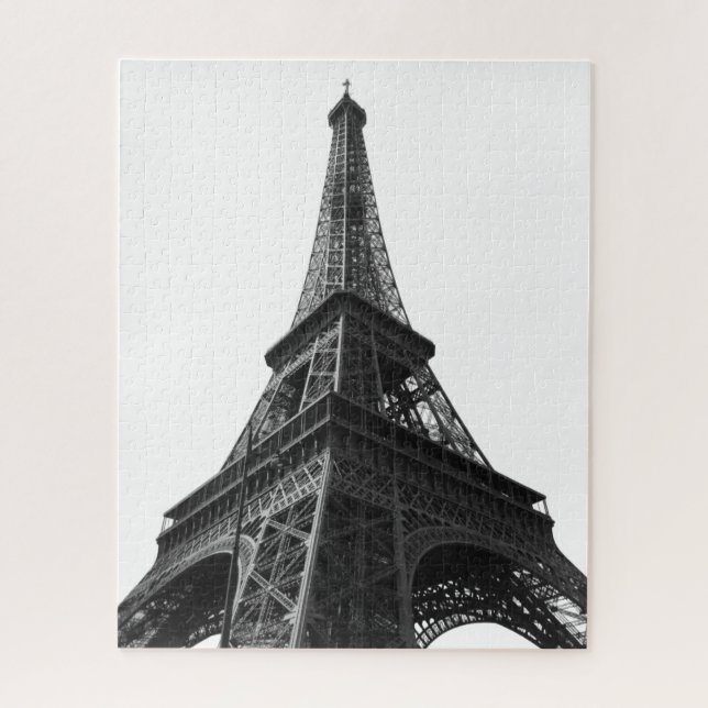 Puzzle Tour Eiffel Noir & Blanc Paris Voyage européen (Vertical)