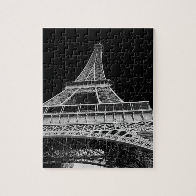 Puzzle Tour Eiffel noir et blanc (Vertical)