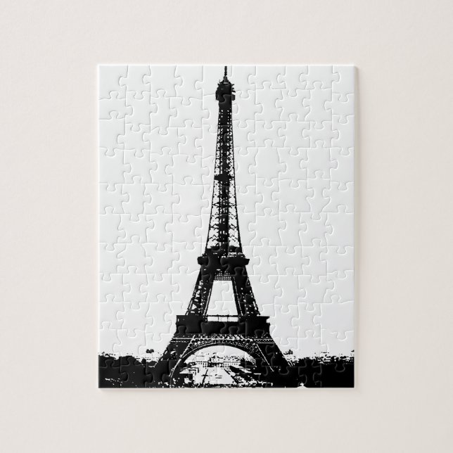 Puzzle Tour Eiffel noir et blanc (Vertical)
