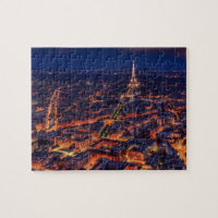 Tour Eiffel Paris Nuit Ville Europe Voyage Photo