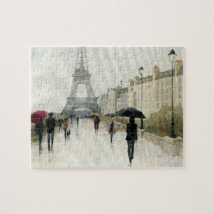 Puzzle Tour Eiffel   Paris sous la pluie
