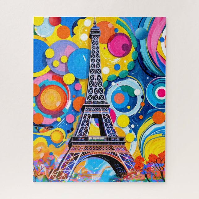 Puzzle Tour Eiffel Pop Art (Vertical)