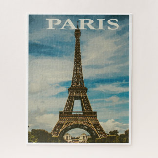 Puzzle Tour Eiffel vintage Paris Europe Travel