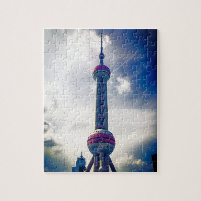 Puzzle Tour Perle Orientale - Shanghai - 8x10 pouces (Vertical)