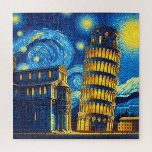 Puzzle Tour Starry Night Leaning De Pise Italie