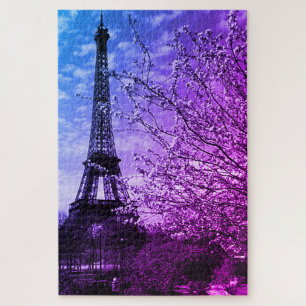 Puzzle Tour vintage Paris Eiffel