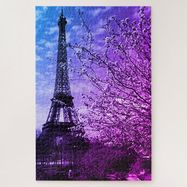 Puzzle Tour vintage Paris Eiffel (Vertical)
