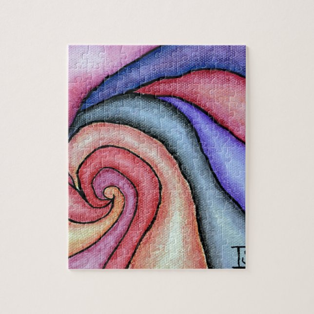 Puzzle Tourbillon d'aquarelle (Vertical)