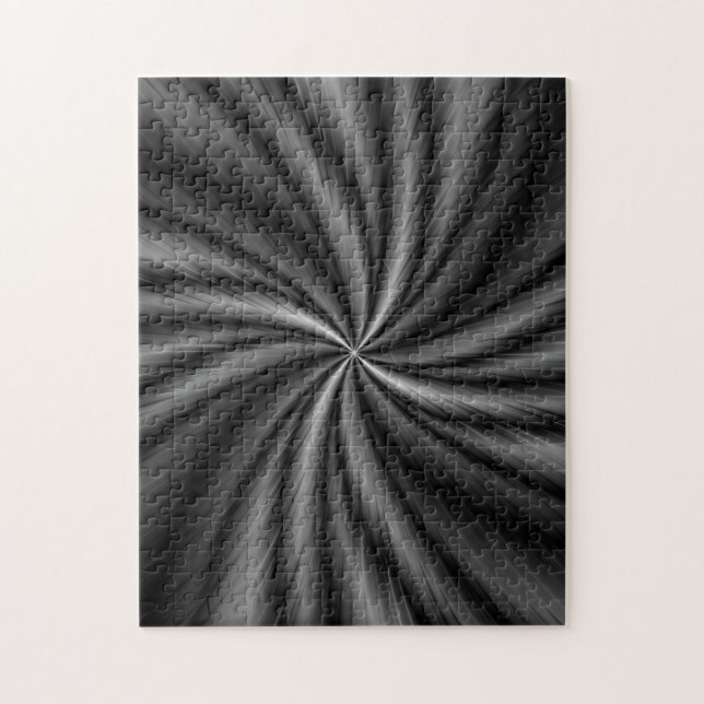 Puzzle Tourbillon en noir et blanc (Vertical)