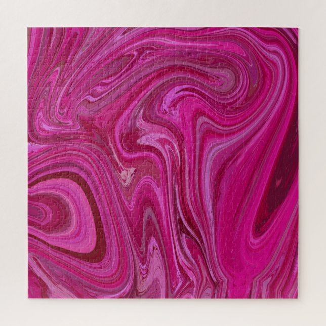 Puzzle Tourbillons roses (Vertical)