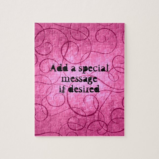Puzzle Tourbillons roses (Vertical)