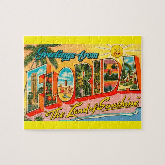 Puzzle Tourisme classique de la Floride de la moitié du (Horizontal)