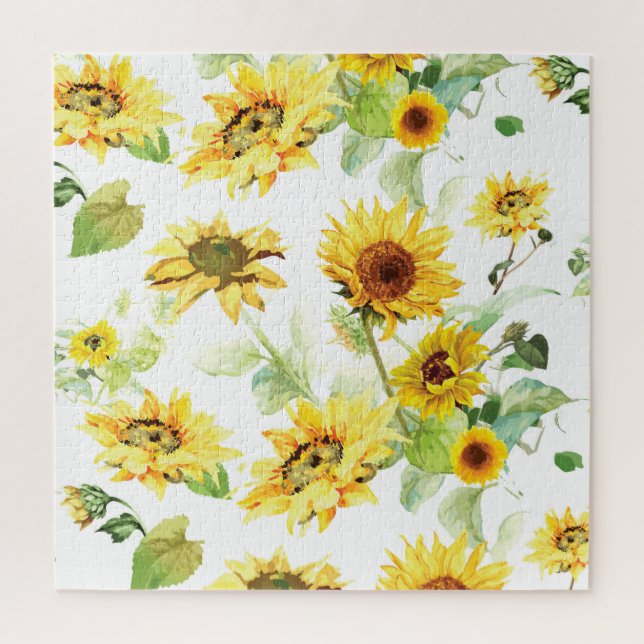 Puzzle Tournesol aquarelle (Vertical)