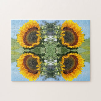 Puzzle Tournesol Au Soleil Fleur Abstraite Art