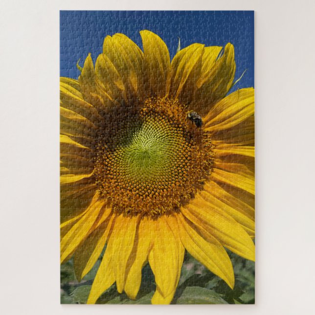 Puzzle Tournesol avec abeille (Vertical)