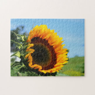 Puzzle Tournesol Dans L'Effet Orton Fleur De Soleil