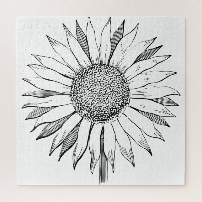 Puzzle Tournesol illustré (Vertical)
