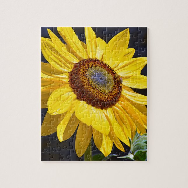 Puzzle Tournesol jaune lumineux (Vertical)
