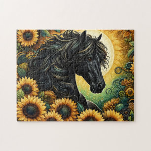 Puzzle Tournesols du Cheval Noir