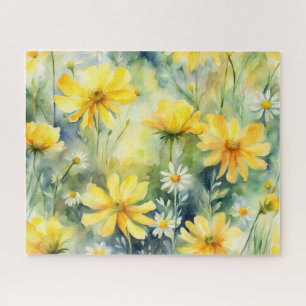 Puzzle Tournesols jaunes et blancs