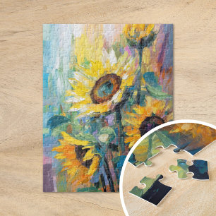Puzzle Tournesols Peinture Abstraite Florale moderne