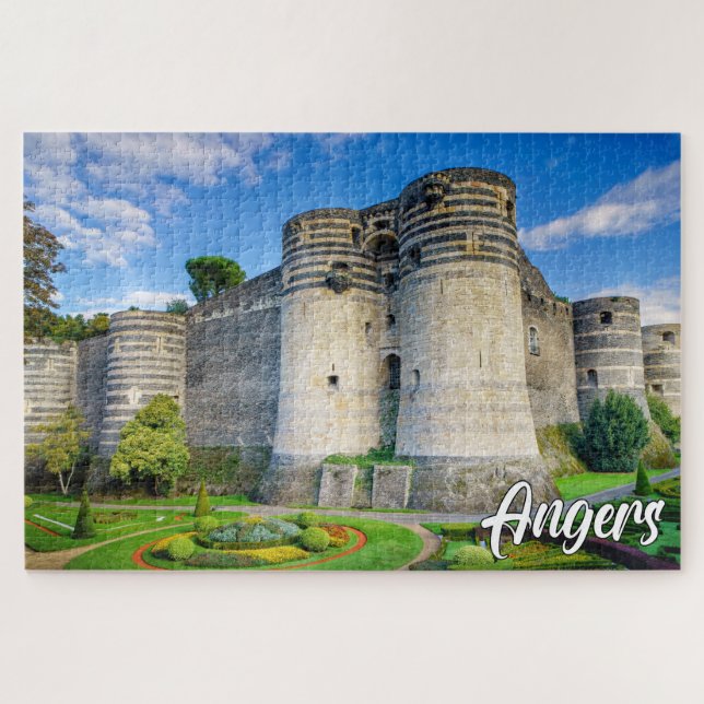 Puzzle Tours d'Angers, Angers, France (Horizontal)