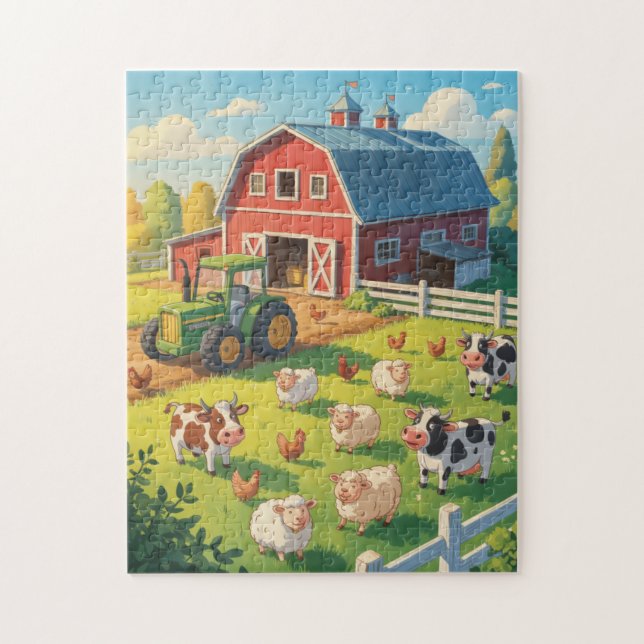 Puzzle Tous les animaux de la ferme (Vertical)