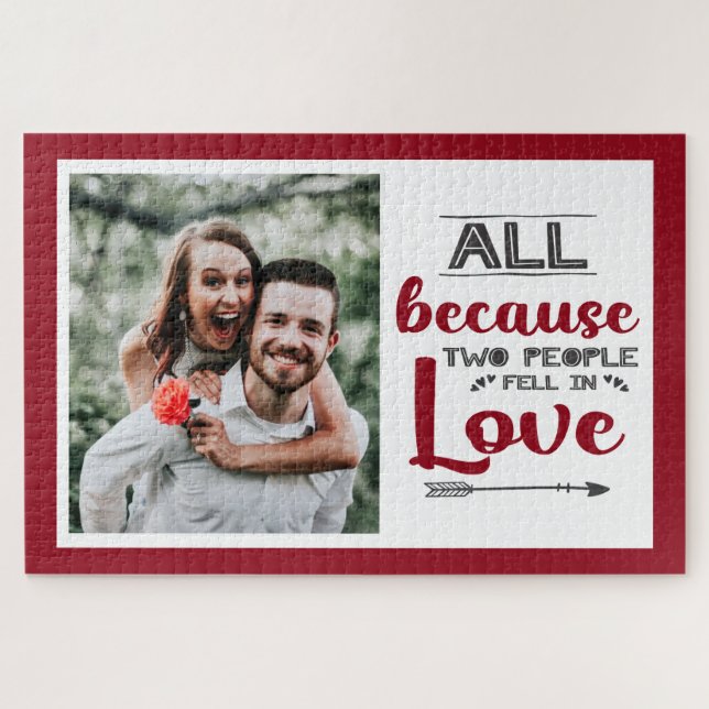 Puzzle Tout ça parce que deux personnes sont tombées amou (Horizontal)