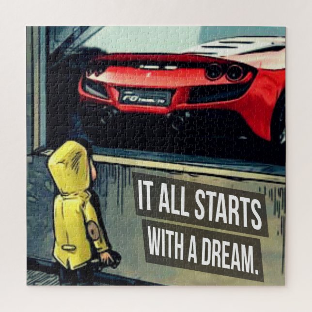 Puzzle Tout Commence Par Une Citation Motivationnelle De  (Vertical)