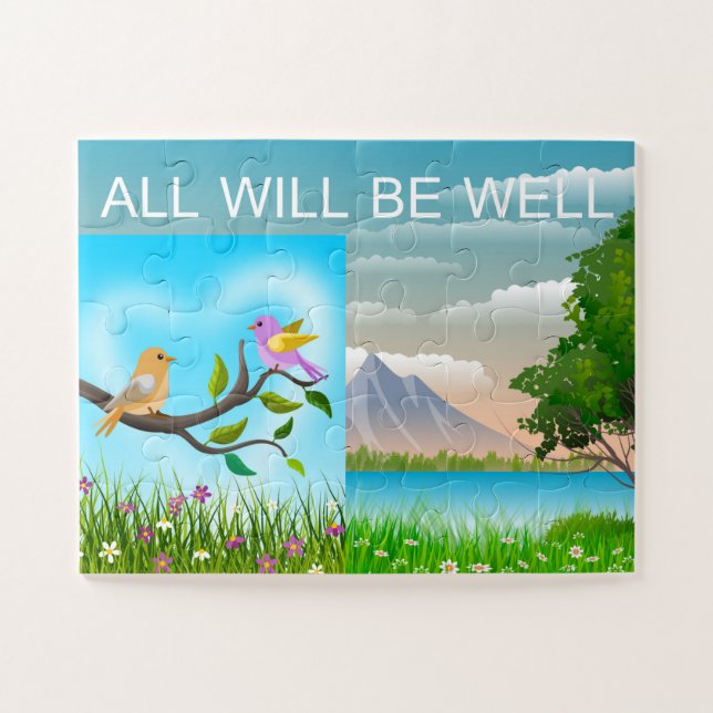 Puzzle Tout Sera Bien Inséparables Mountain Nature, Âge 4 (Horizontal)