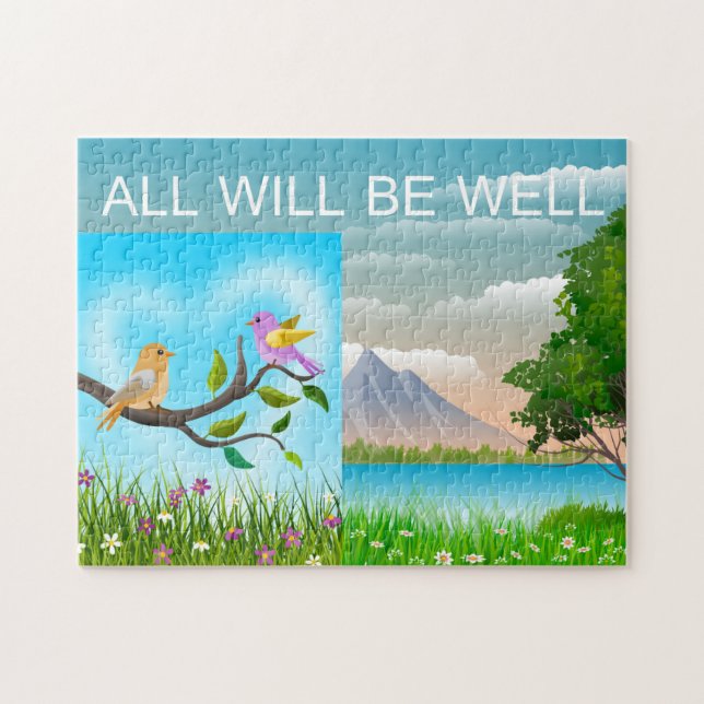 Puzzle Tout Sera Bien Inséparables Mountain Nature, Âge 8 (Horizontal)