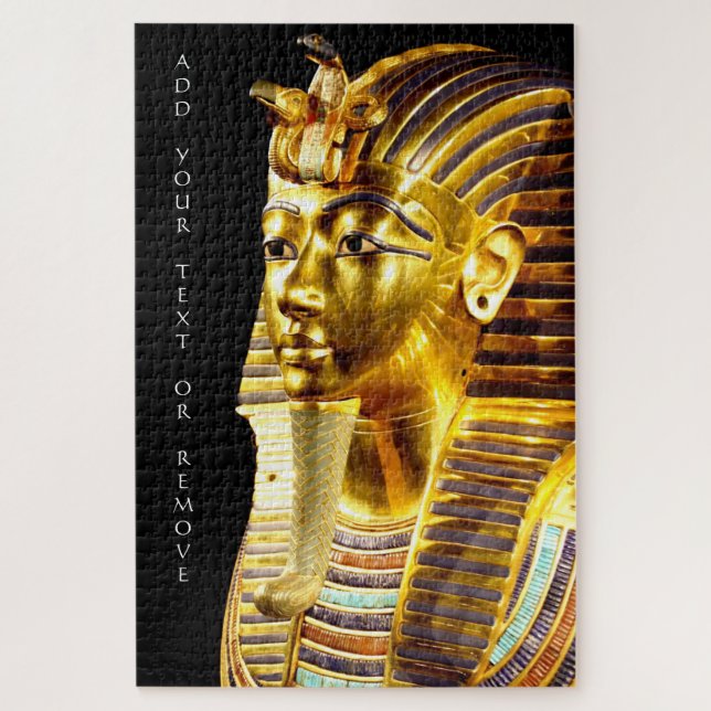 Puzzle Toutankhamon masque de mort en or Egypte, (Vertical)