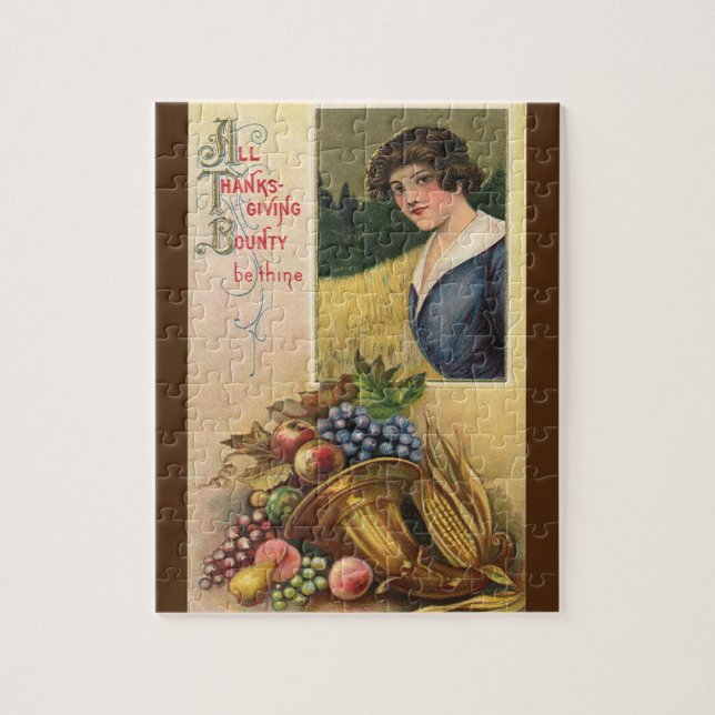 Puzzle Toute la manne de Thanksgiving soit tienne (Vertical)