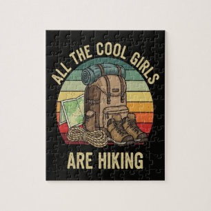Puzzle Toutes les filles cool font de la randonnée rétro