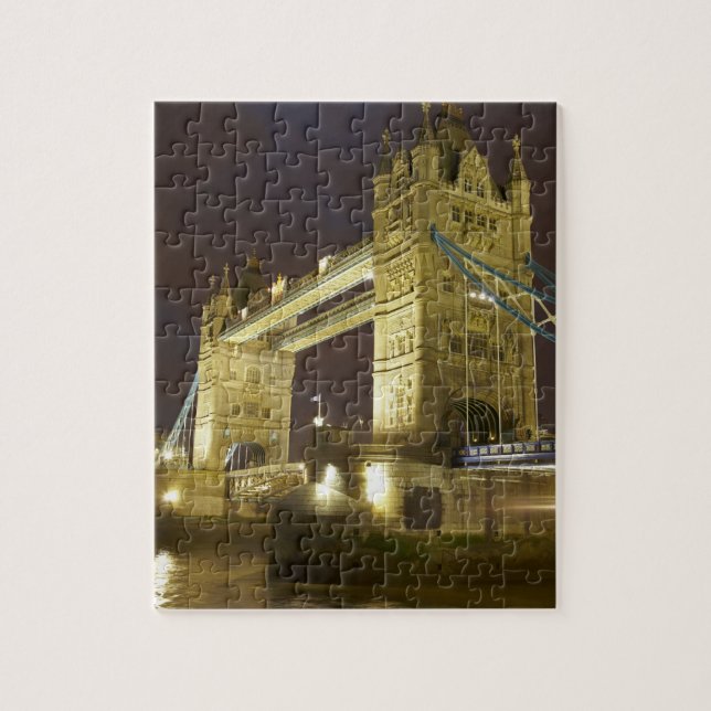 Puzzle Tower Bridge et la Tamise au crépuscule, Londres, (Vertical)