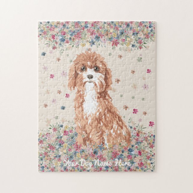 Puzzle Toy Cavoodle Puppy (Vertical)