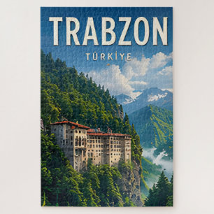 Puzzle 🌲 Trabzon Turquie Montagne Monastère Vues de la v