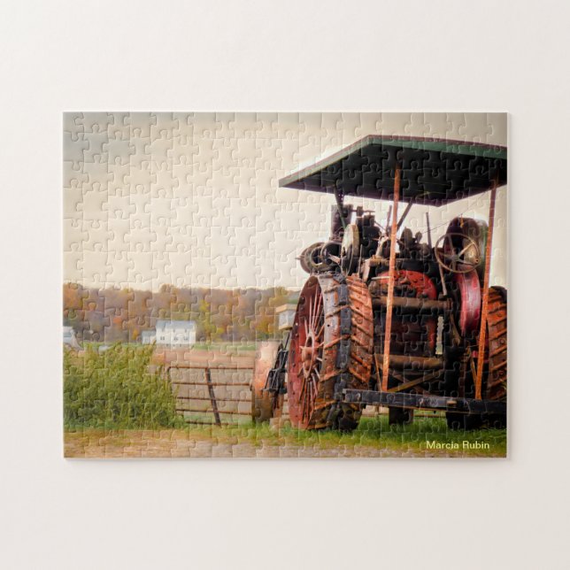 Puzzle Tracteur amish de vapeur (Horizontal)