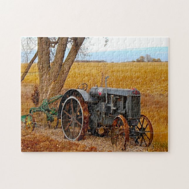 Puzzle Tracteur antique Dakota du Sud. (Horizontal)