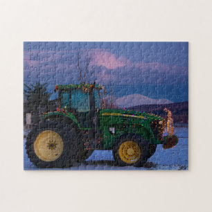 Puzzle Tracteur de l'arbre de Noël du Vermont