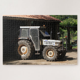 Puzzle tracteur gris, El Camino, Espagne