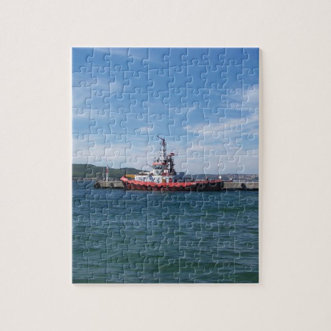 Puzzle Traction subite dans le port (Vertical)