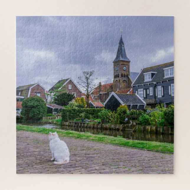 Puzzle Traditional fishing village Marken in Netherlands (Vertical)