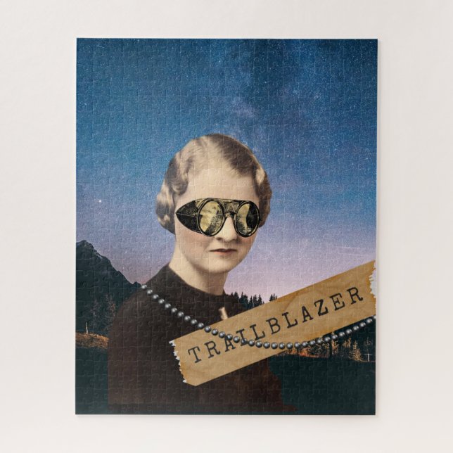 Puzzle Trailblazer vintage femme Night Sky Pop Art (Vertical)