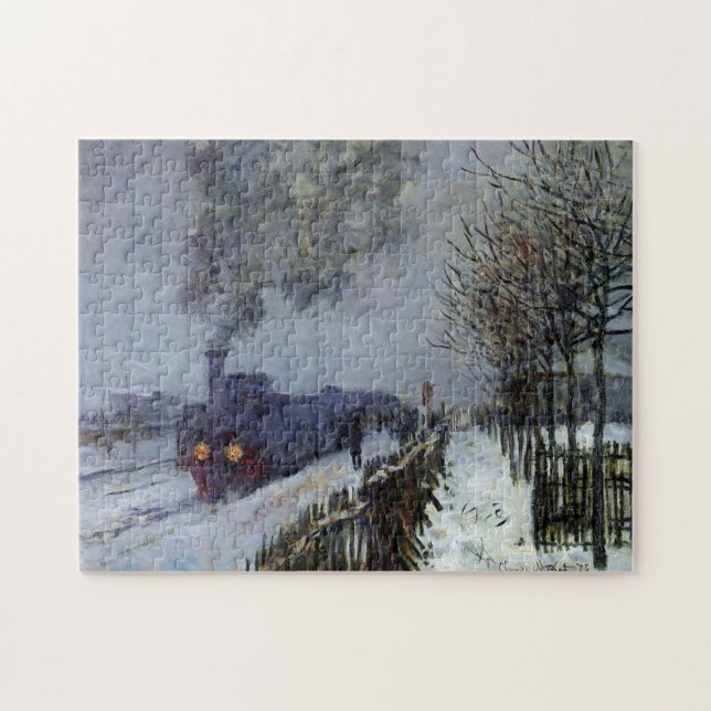 Puzzle Train à Snow Monet Fine Art (Horizontal)