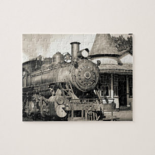 Puzzle Train à vapeur de locomotive vintage ferroviaire